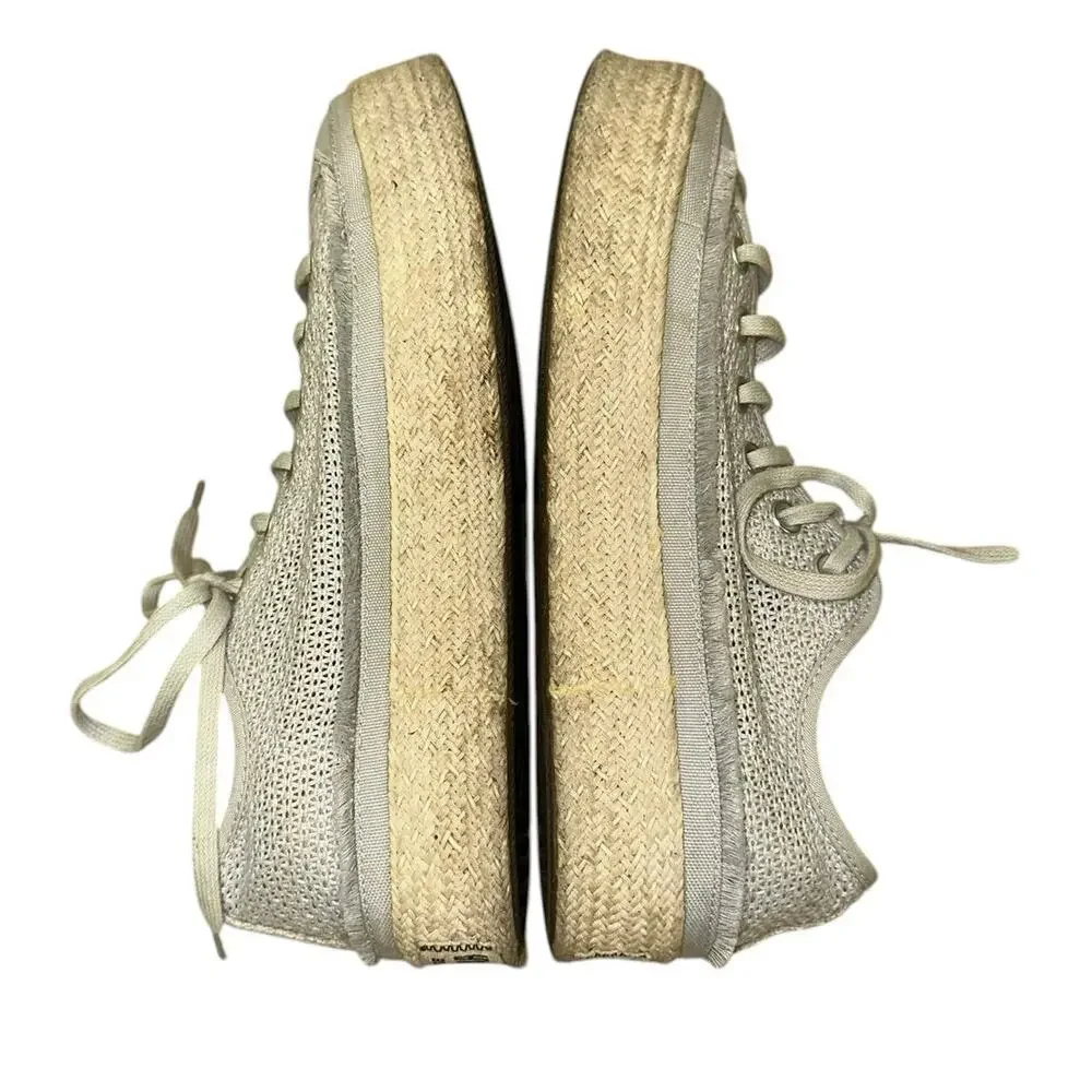 Converse Gray Knit Espadrille Platform Sneakers Women's‎ 8.5